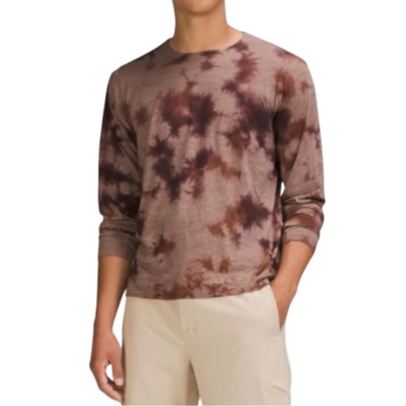 lululemon athletica Other - LULULEMON lab Wool blend Tie Dye LS Shirt Men XL Lightweight Comfort M3D8AS EUC